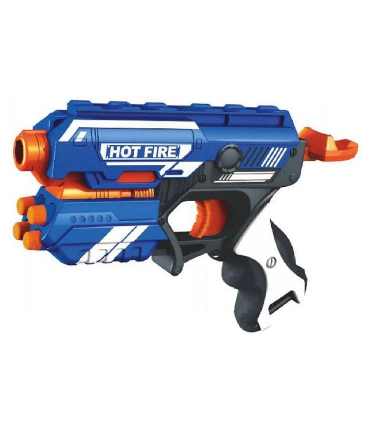ABYZ Plastic Blaze Storm Manual Soft Suction Bullet Gun Toy with 20 Safe Soft Foam Bullets, Fun Target Shooting Battle Fight Game for Kids (Pack of 1, Multicolor)